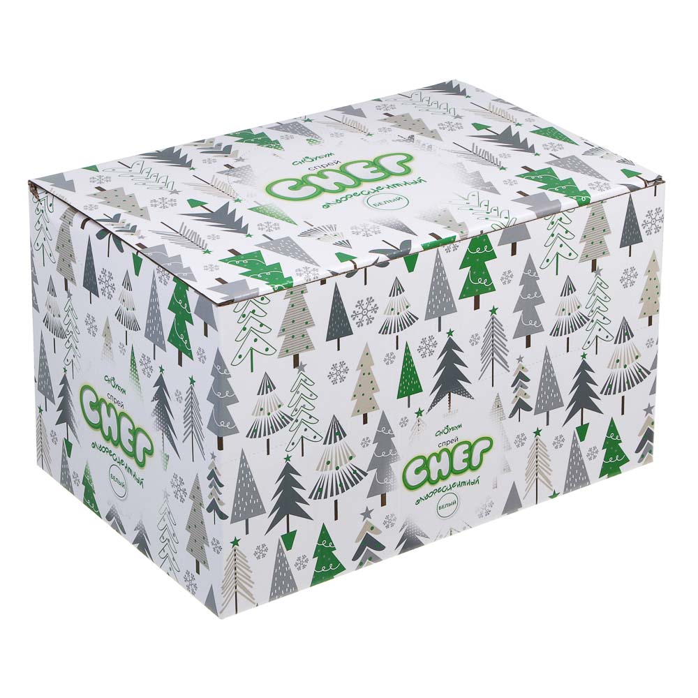 СНОУ БУМ Снег искусственный белый, спрей, флуоресцентный, масса нетто 45 г. - #3