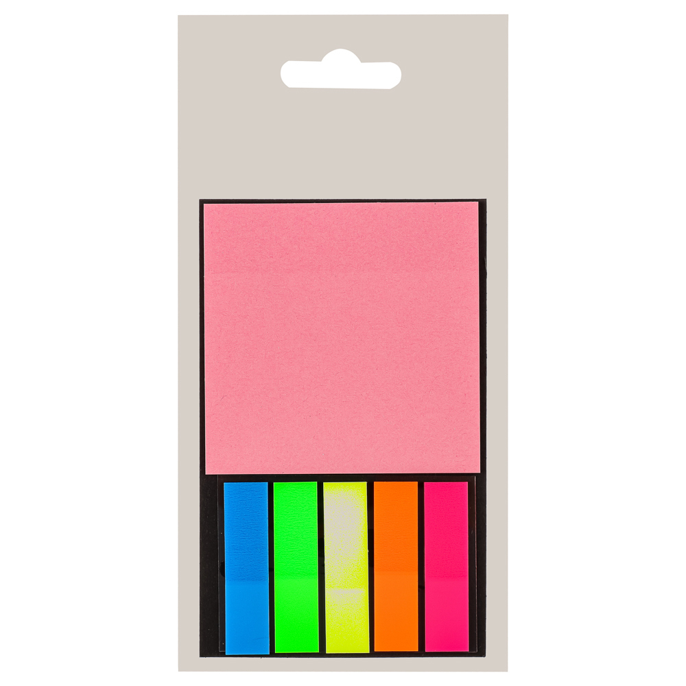 Набор: листочки самоклеющиеся и закладки, 13х8 см, 4 цвета - #4