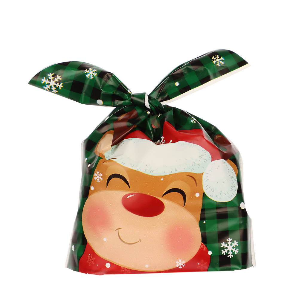 Набор подарочных мешков 20шт, 5 дизайнов, 13,5x22 см, пластик, арт.1 - #14