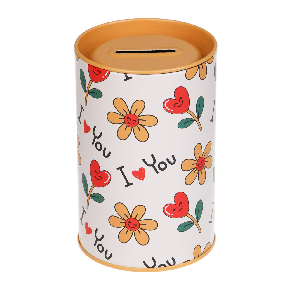 Копилка металлическая, 11,5x7,4 см, 3 дизайна - #2