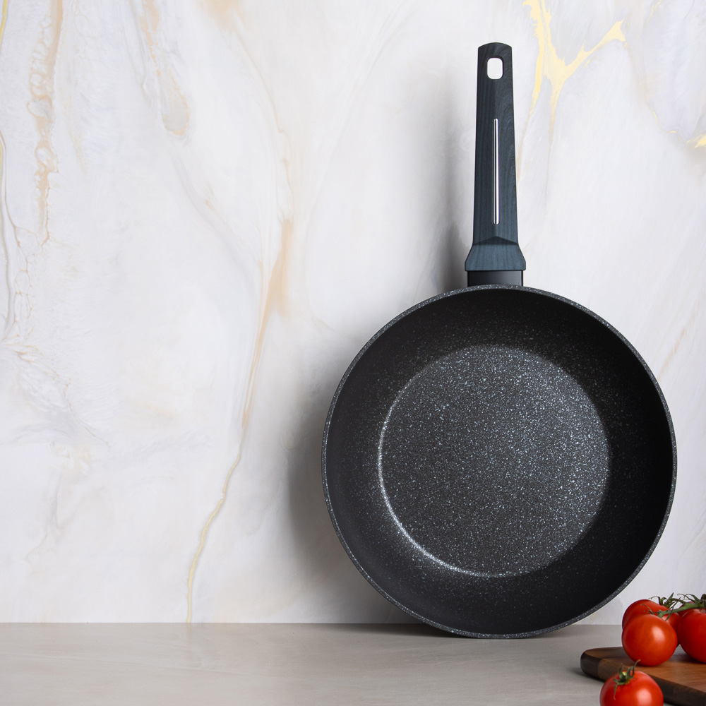 SATOSHI Гардан Вок литой d28см, антипригарное покрытие мрамор, индукция - #11