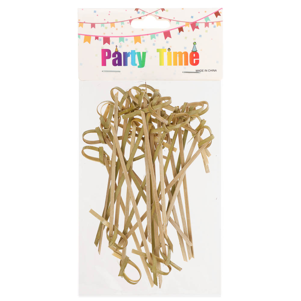 Набор шпажек бамбуковых тм Fntastic, 24 шт, 10,5 см, закрученные - #4