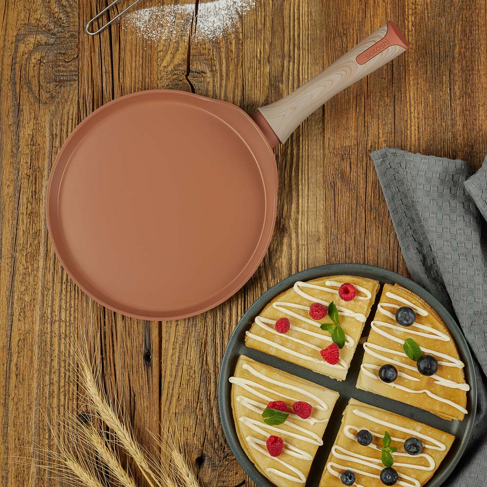 SATOSHI Комбелло Сковорода литая блинная d24см, антипригарное покрытие, индукция - #12