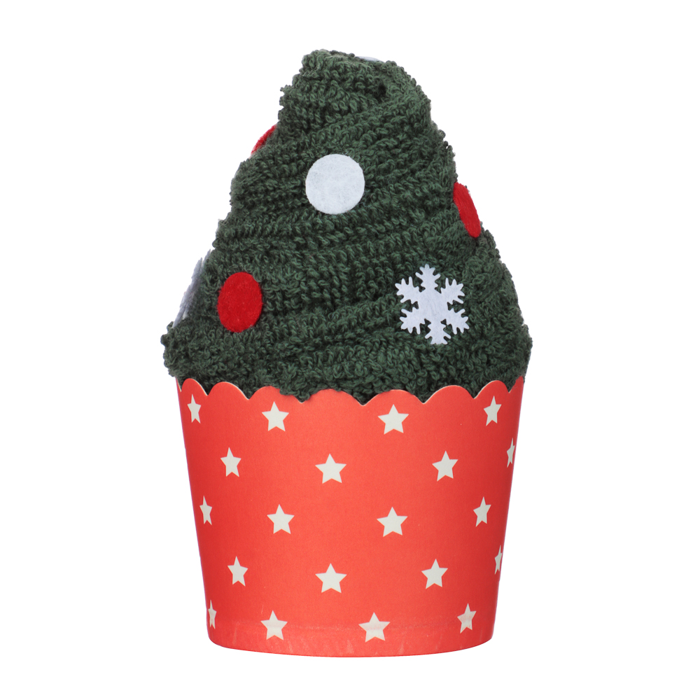 PROVANCE Щелкунчик Салфетка махровая ёлка-пирожное, 30х30см, 100% хлопок - #1