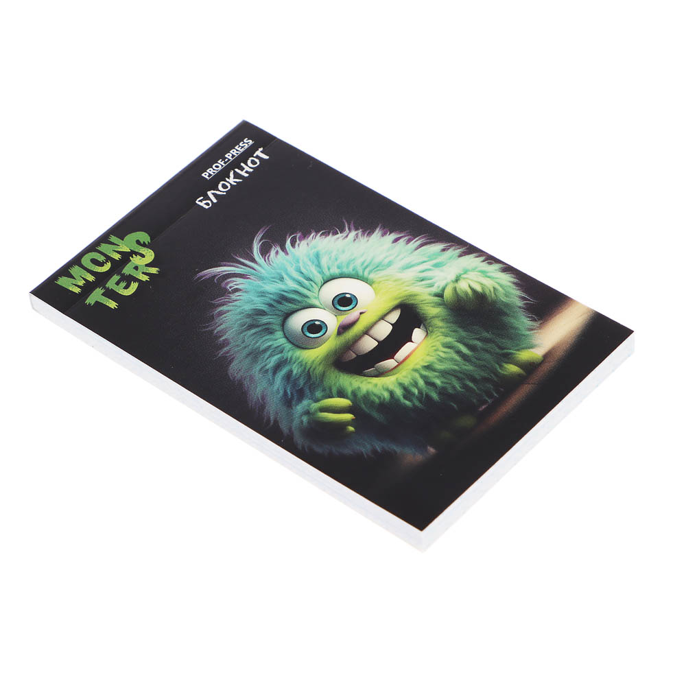 Блокнот А7, 48л, офсет, обложка картон, склейка, в ассортименте - #49