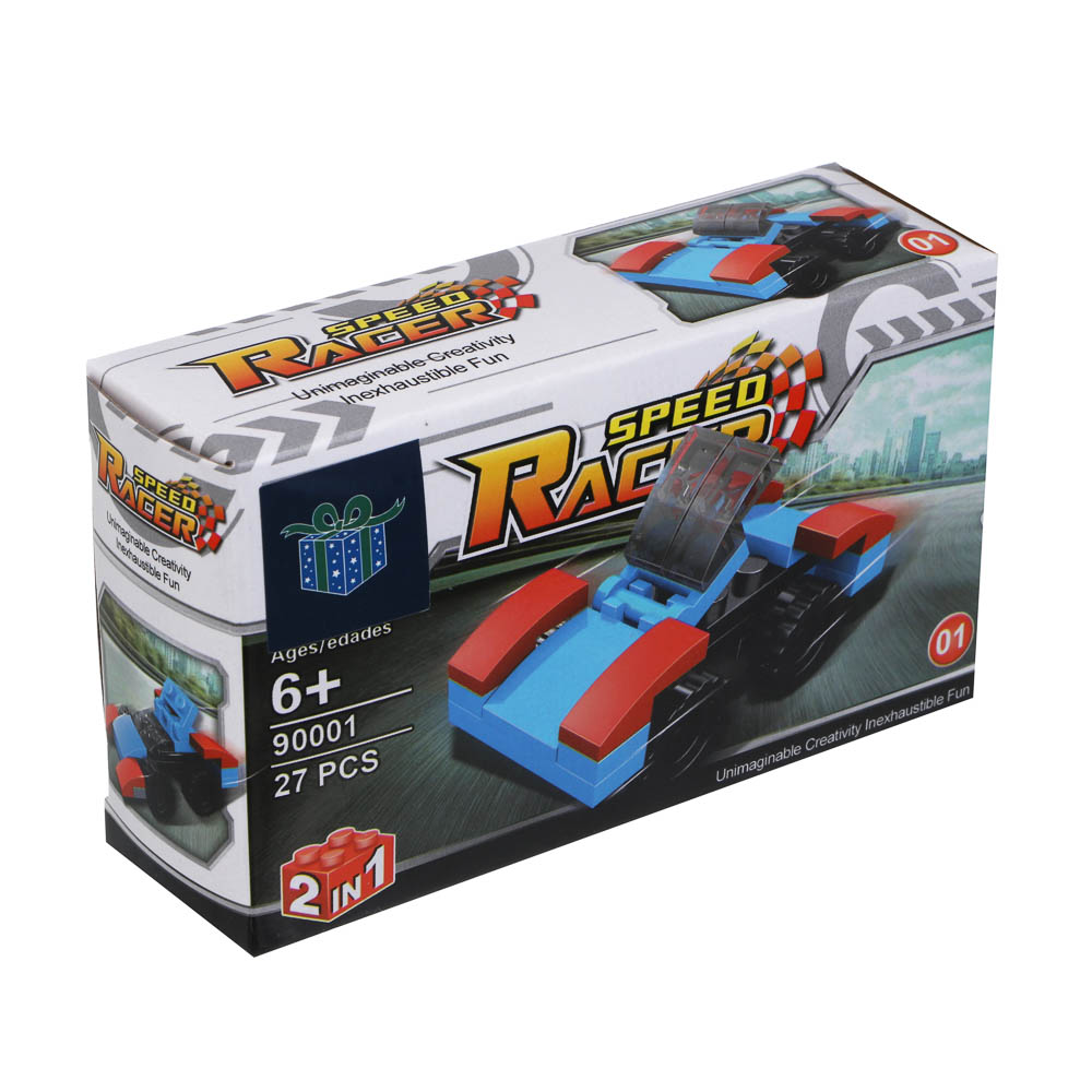 ИГРОЛЕНД Конструктор "Гонки", 13х4х7,5 см, ABS, 6 видов - #3