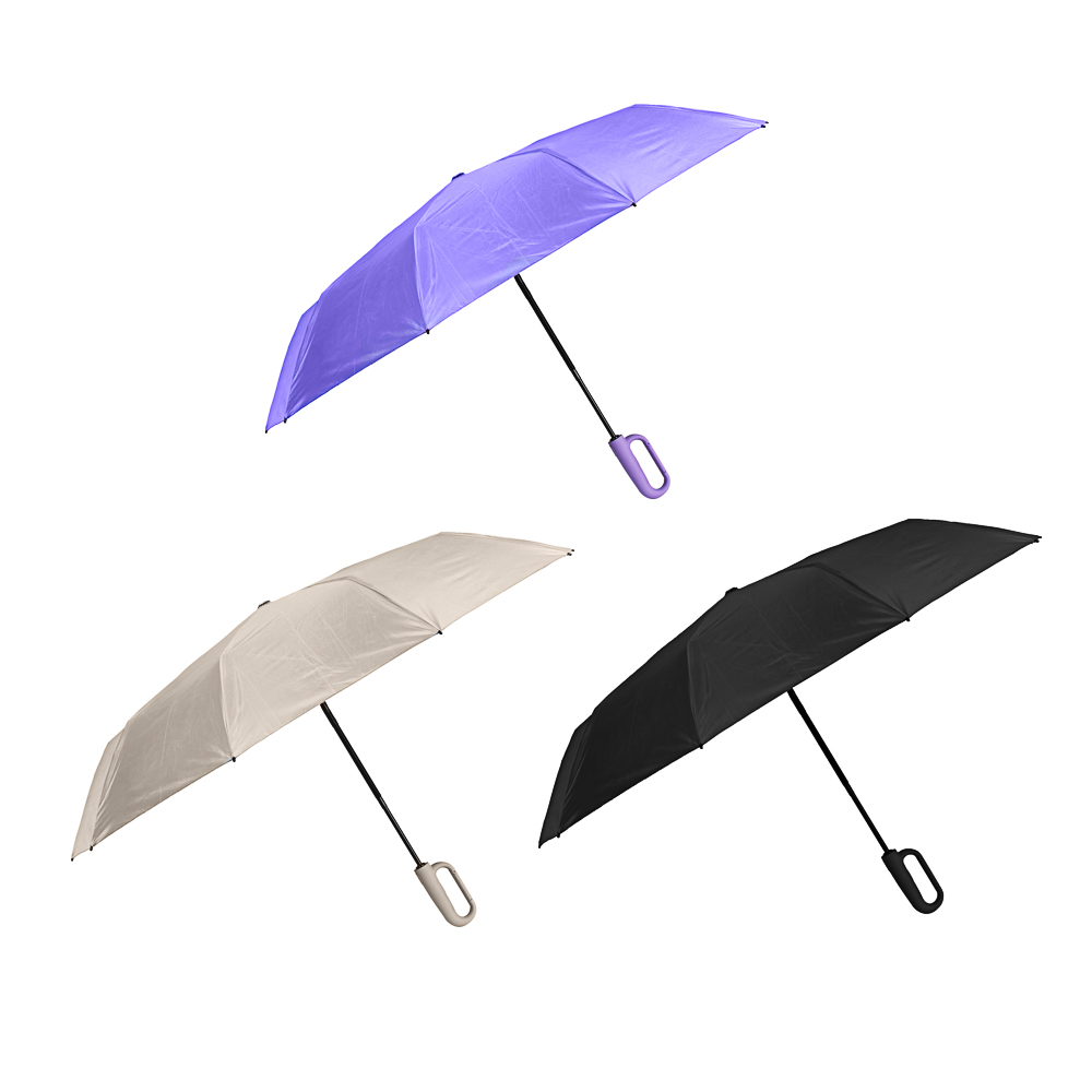 Зонт автомат, d104 см, 10 спиц, тройные спицы, антиветер, ручка-карабин, металл, п/э, UF, 4 цвета - #1