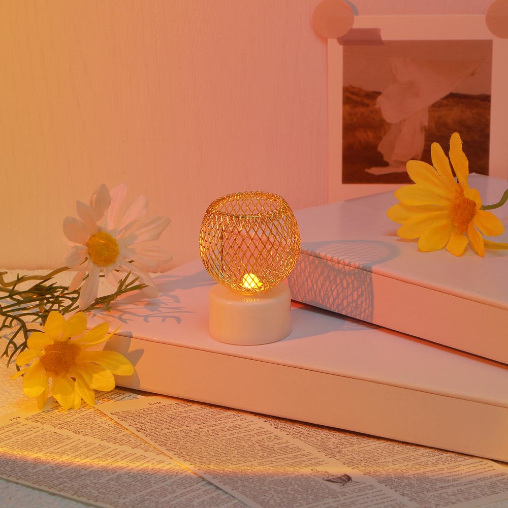 Светильник декоративный, пластик, металл, 4,2х5,5 см, арт.1 - #1