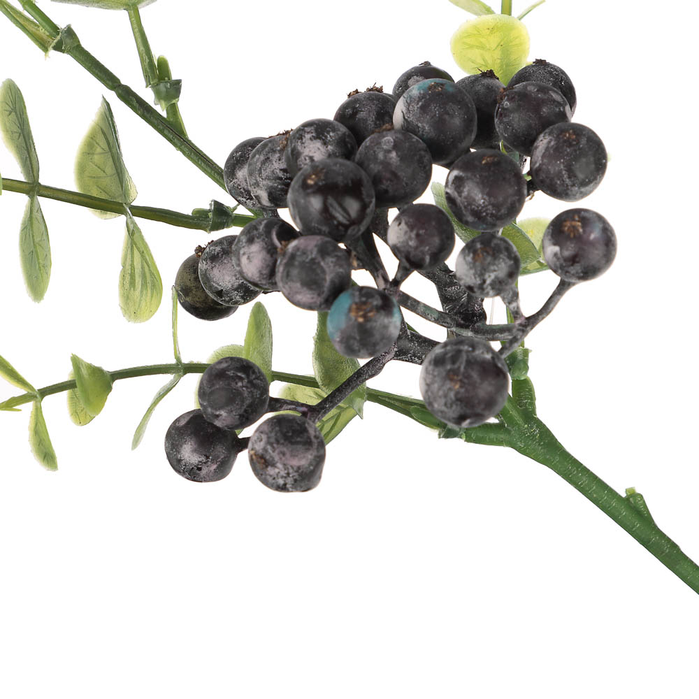 LADECOR Ветка с ягодами искусственная, 34 см, пластик, ткань - #11