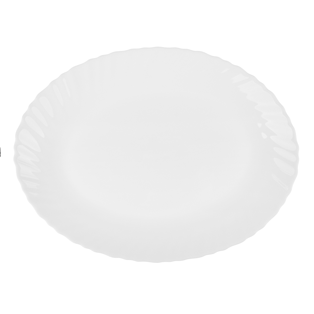 MILLIMI Бьянко Плюс Блюдо овальное 30см опаловое стекло - #1