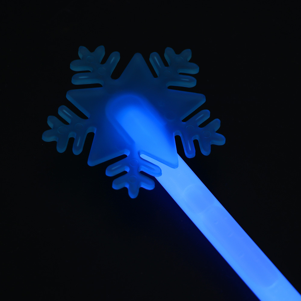 СНОУ БУМ Волшебная неоновая палочка со снежинкой, 20 см, пластик, 2 цвета - #10