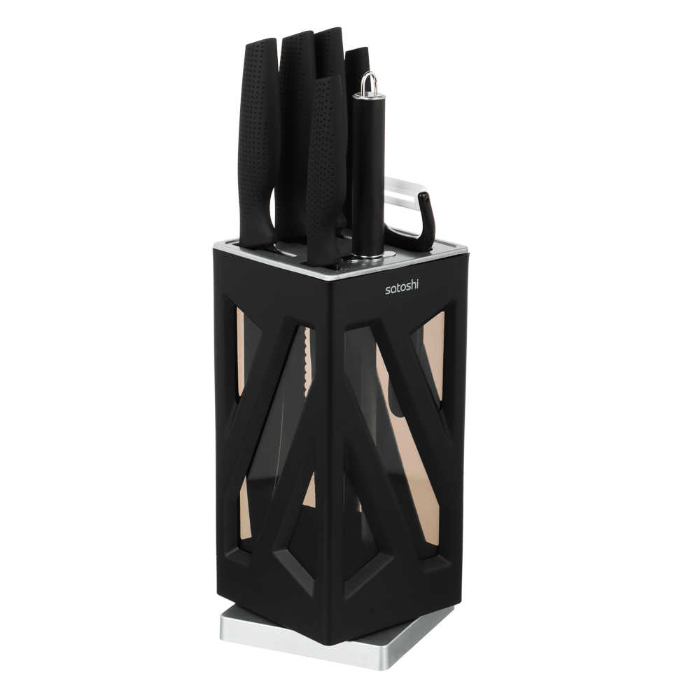 SATOSHI Торонто Набор ножей кухонных 8пр, на подставке - #2