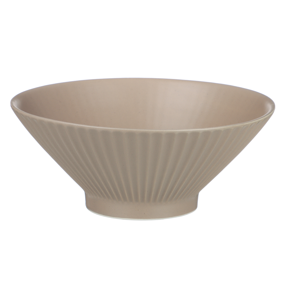 Салатник Лусия тм MILLIMI, 20см, фарфор, кофейный - #1