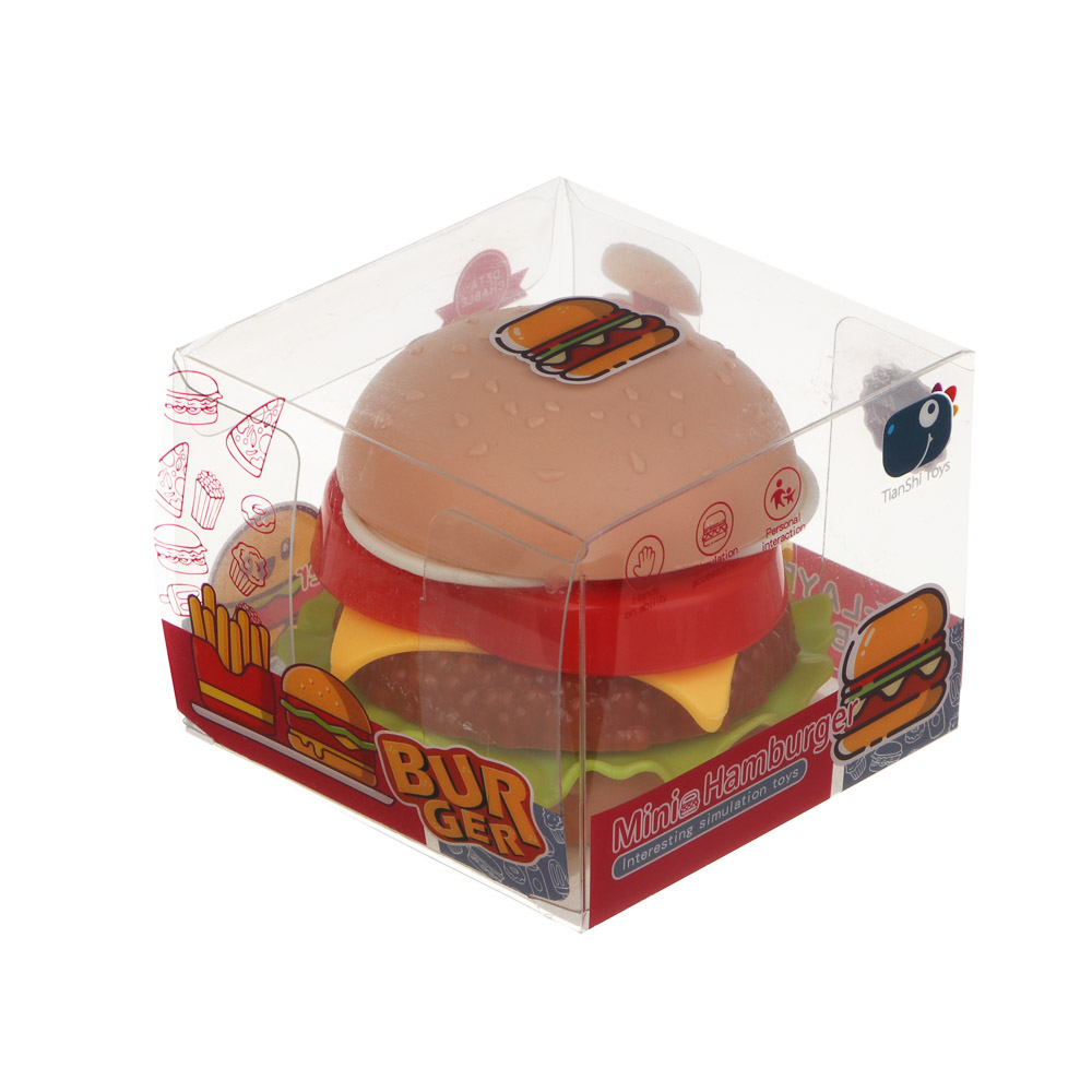 ИГРОЛЕНД Набор продуктов "Гамбургер мини", составной, ABS, 6х6х4,7 см - #2