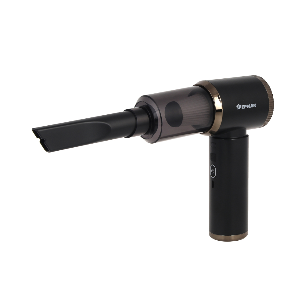 ЕРМАК Пылесос автомобильный, 8 насадок, 2 режима работы, 6000Па, зарядка от USB - #6