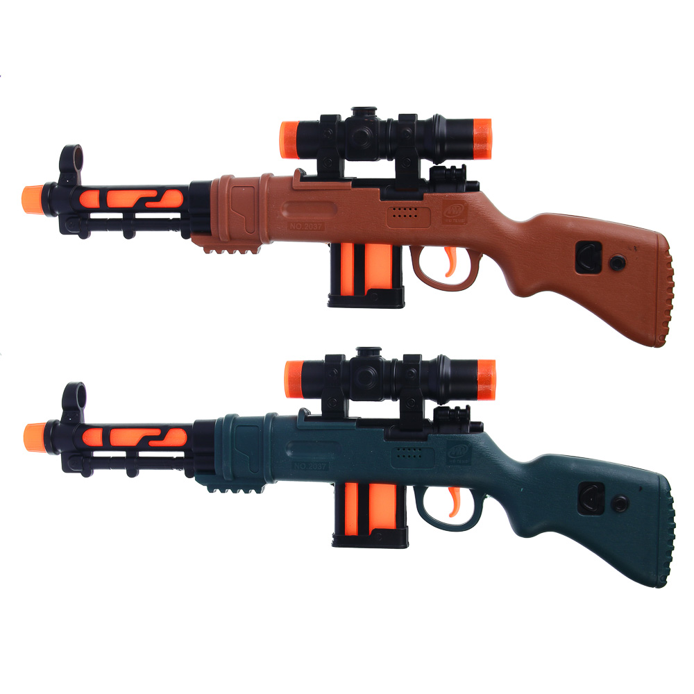 ИГРОЛЕНД Автомат "Боевой выстрел", со звуком и вибрацией , 3хАА, РР, 17x4х46 см, 2 дизайна - #2