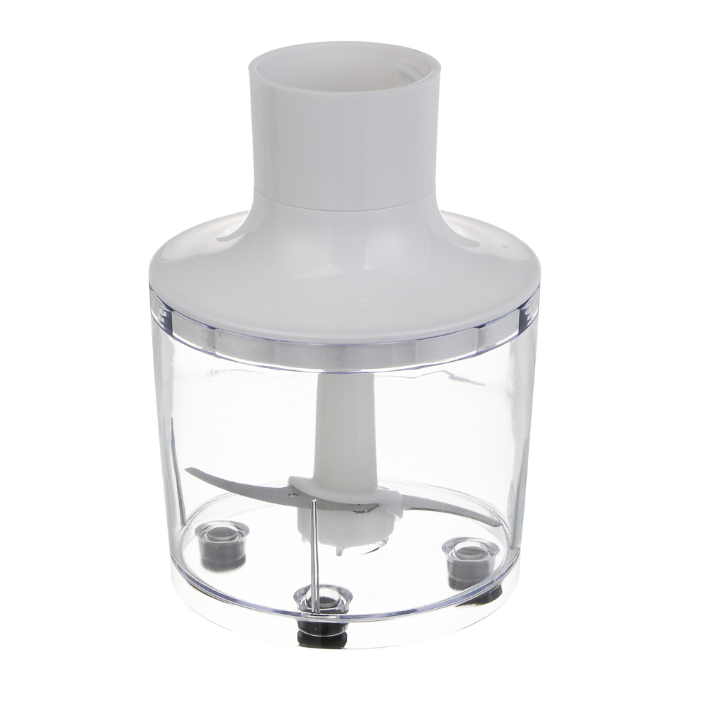 LEBEN Блендер погружной, 900 Вт, 2 скорости, металл.стержень, чоппер и стакан, белый - #7