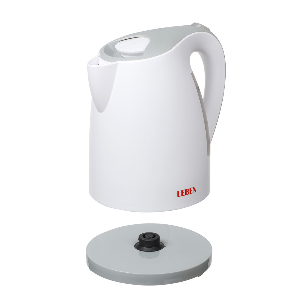 LEBEN Чайник электрический 1,7л, 1850Вт, пластик - #2