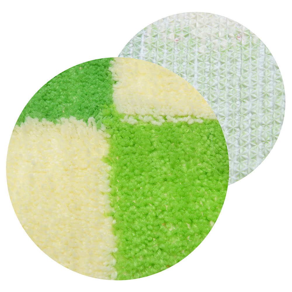 VETTA Набор ковриков 2шт для ванной и туалета, акрил, 50x80см + 50x50см, зелёный 4 дизайна - #3