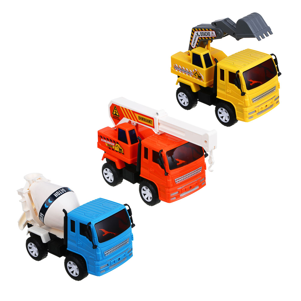 ИГРОЛЕНД Машина инерционная "Спецтехника", подвижные детали, ABS, 15,5х10х8см, 3 дизайна - #2