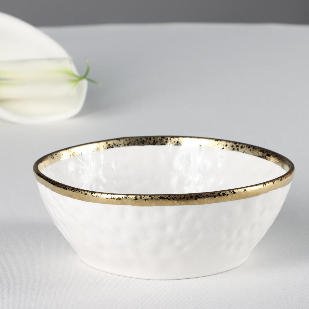 MILLIMI Романс Салатник, 500мл, 15х14х5,5см, фарфор, белый - #5