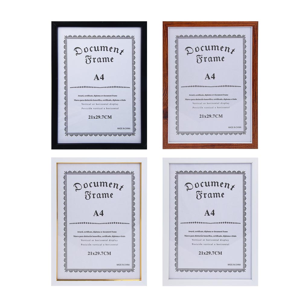 Фоторамка, A4 (21x29,7 см), пластик, 4 дизайна - #1