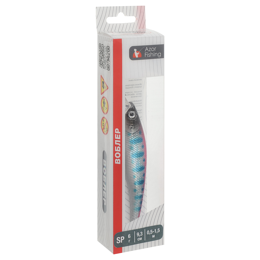 Воблер "Хамп Дип Шэд" тм AZOR FISHING, SP, 6,0гр, 93мм, 0,5-1,5м, 5 цветов - #9