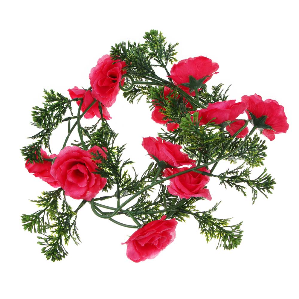 LADECOR Растение искусственное "Лиана с розами" 1,7 м, пластик, полиэстер, 2 цвета - #3