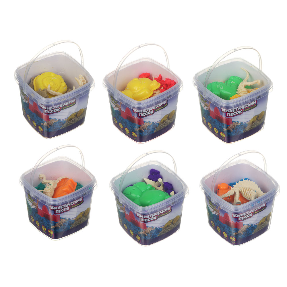 ХОББИХИТ Набор для творчества "Кинетический песок с формочками", 7,5х6,5х7см, 6 цветов - #3