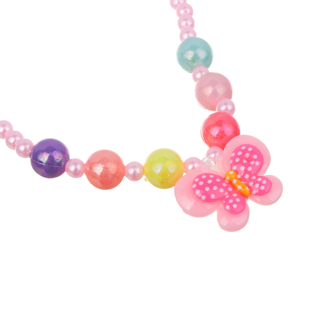 BY Русские супергерои Набор детской бижутерии в рюкзаке 19х14х5см: бусы, браслет, расческа, 3 диз. - #4