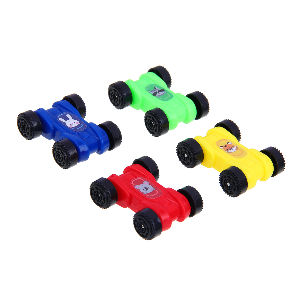 ИГРОЛЕНД Автотрек "Гонки", пластик, 4 машинки, 21,5х22х5 см - #10