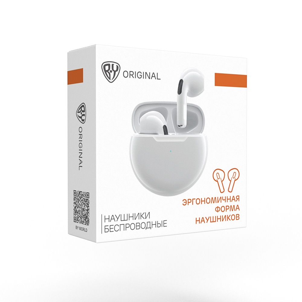 Наушники беспроводные TWS BY Promo LitePods, вкладыши, 28/150 mAh, BT:5.3, белый - #2