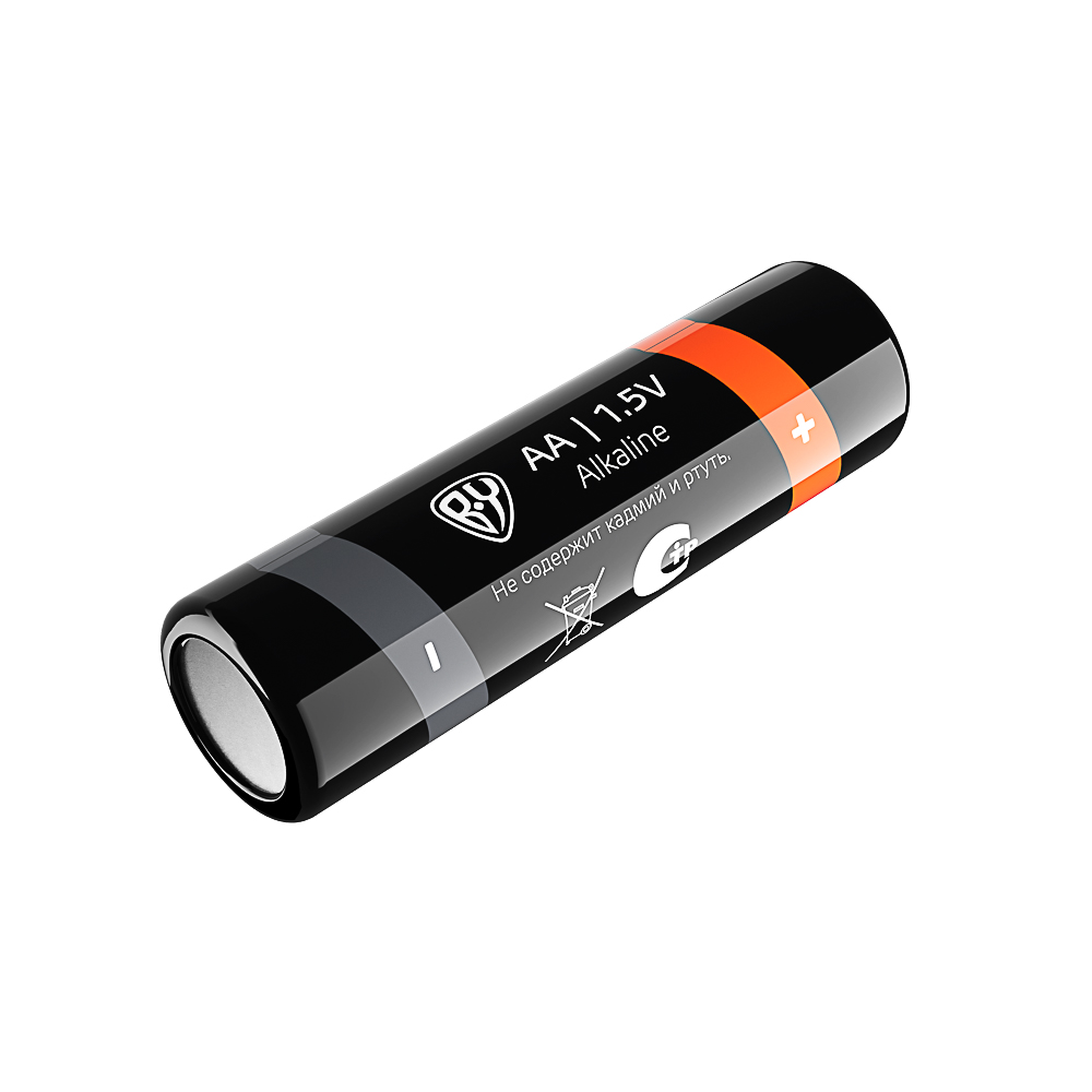 BY Батарейки AA (LR06) 4шт в блистере, щелочные 1.5V, высокой ёмкости - #6
