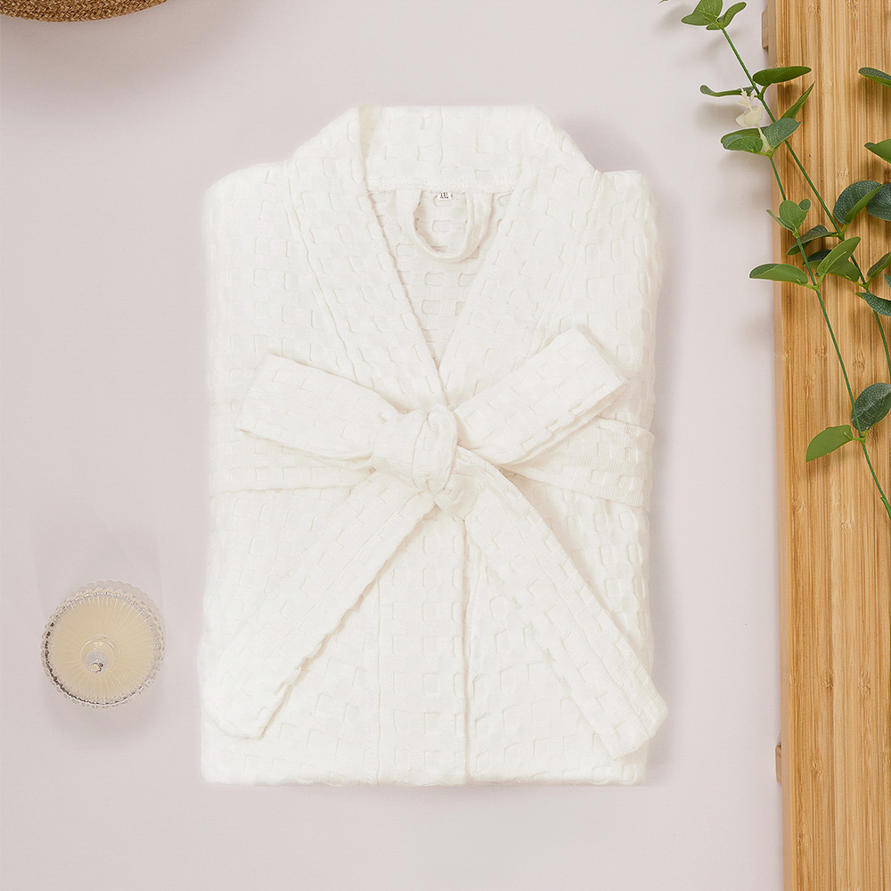 PROVANCE Монблан Халат вафельный, one size, 100% хлопок, 300гр/м2, белый - #7