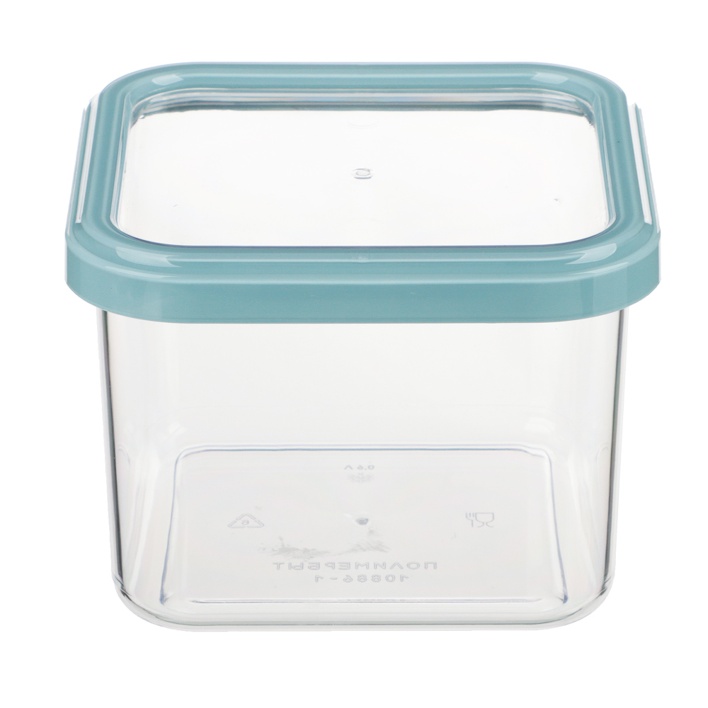 Банка квадратная для сыпучих продуктов 0,6л, 11,2х11,2х8см, пластик, 2 цвета - #3