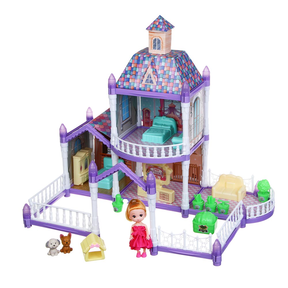 ИГРОЛЕНД Дом для куклы с акс. питомцами и куклой, ABS, PP, полиэстер, 30х8х23 см - #6