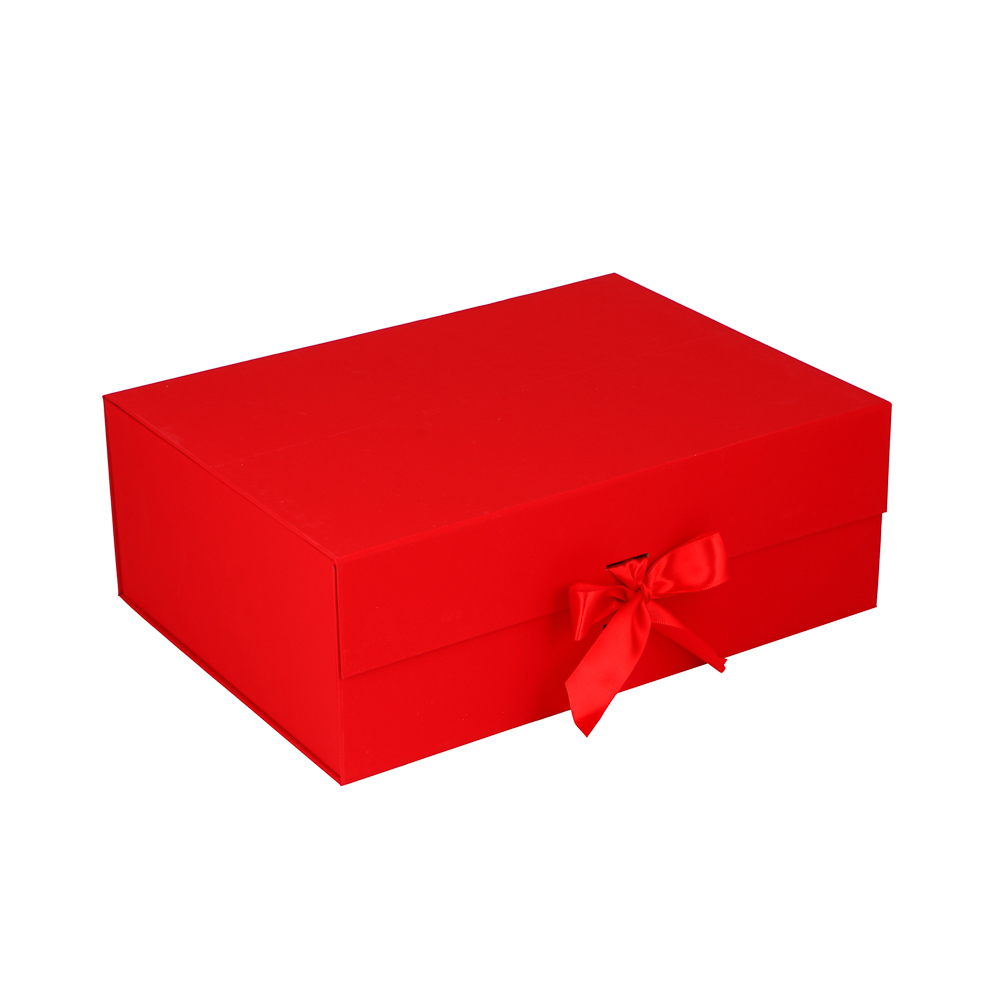 Коробка подарочная, картонная, складная, с лентой, 33x25x12 см - #1