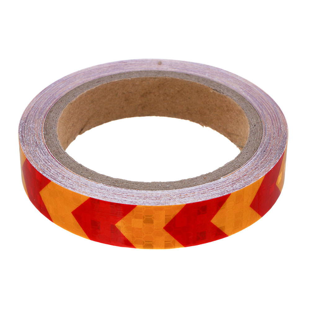 РОКОТ Лента светоотражающая 2см x 8м, красно-желтая - #1