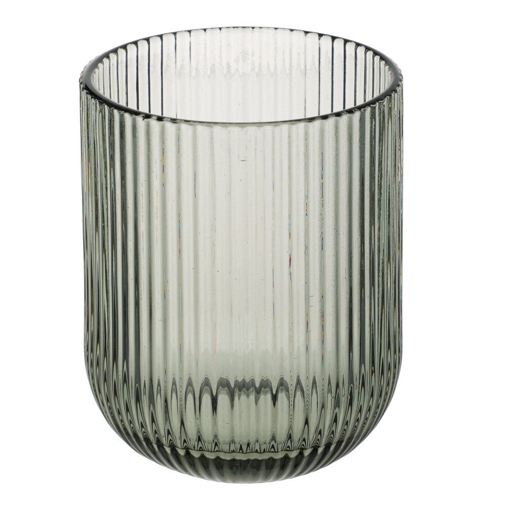 MILLIMI Стакан Грея, 250мл, стекло, серый, рифленый - #1