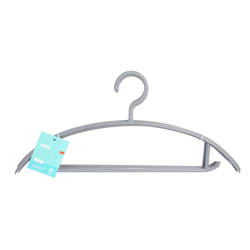 VETTA Набор вешалок для одежды 3шт, 39,5х17,5см, пластик - #6