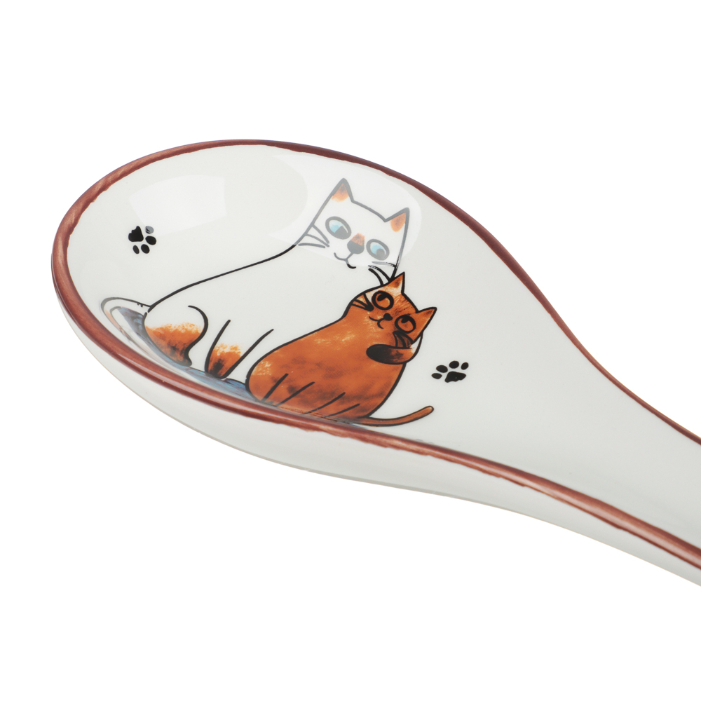 Подставка под ложку 24,7х9х2,5см, тм MILLIMI Котовасия, керамика - #2