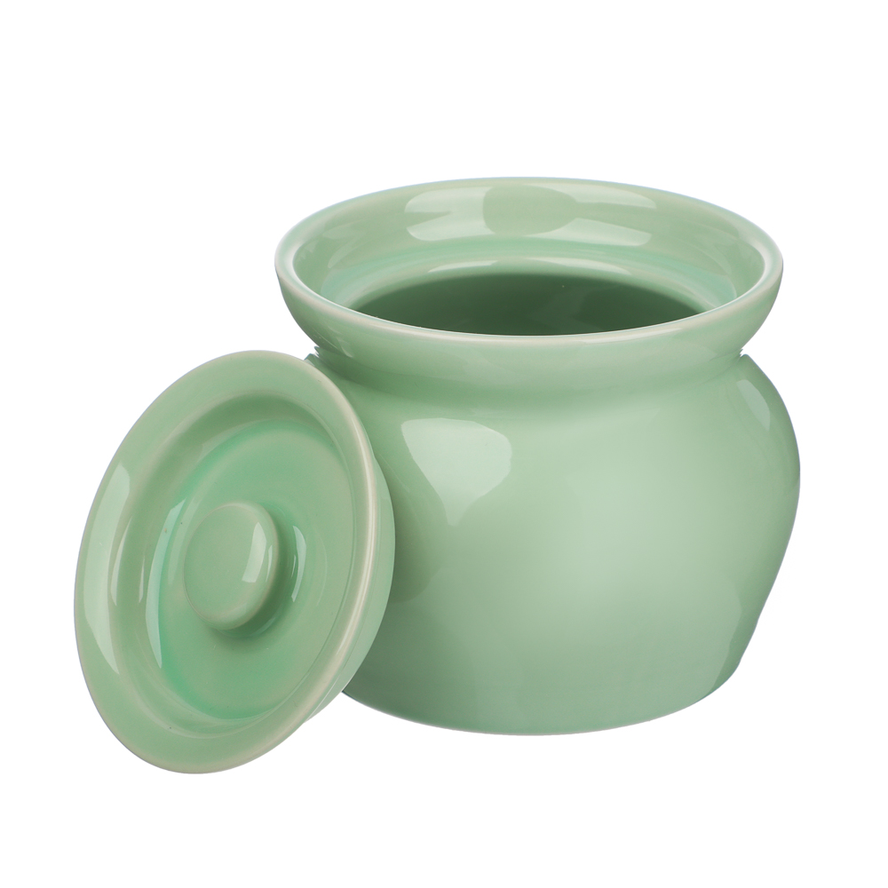 MILLIMI Набор из 4-х горшочков, 400 мл, керамика, мятный - #4