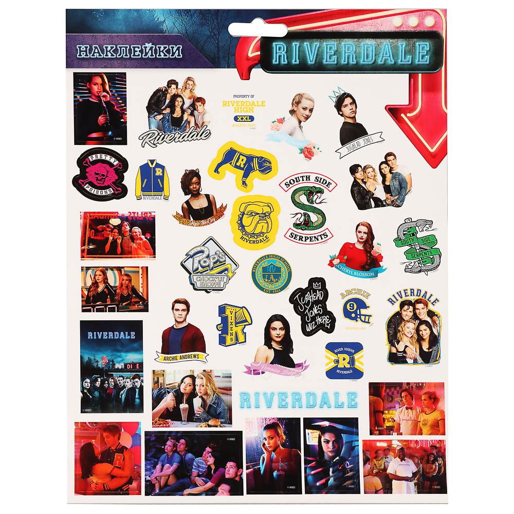 Наклейки пленочные большие 21х27,5см, в ассортименте - #17