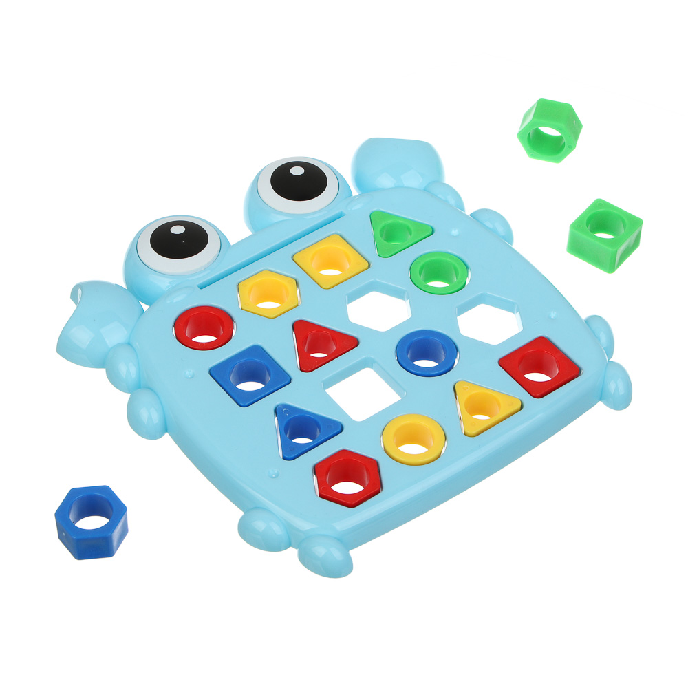 ИГРОЛЕНД Развивающая игра "Крабик-сортер", PP, 17,8х17,4х3,5см, 2 дизайна - #6