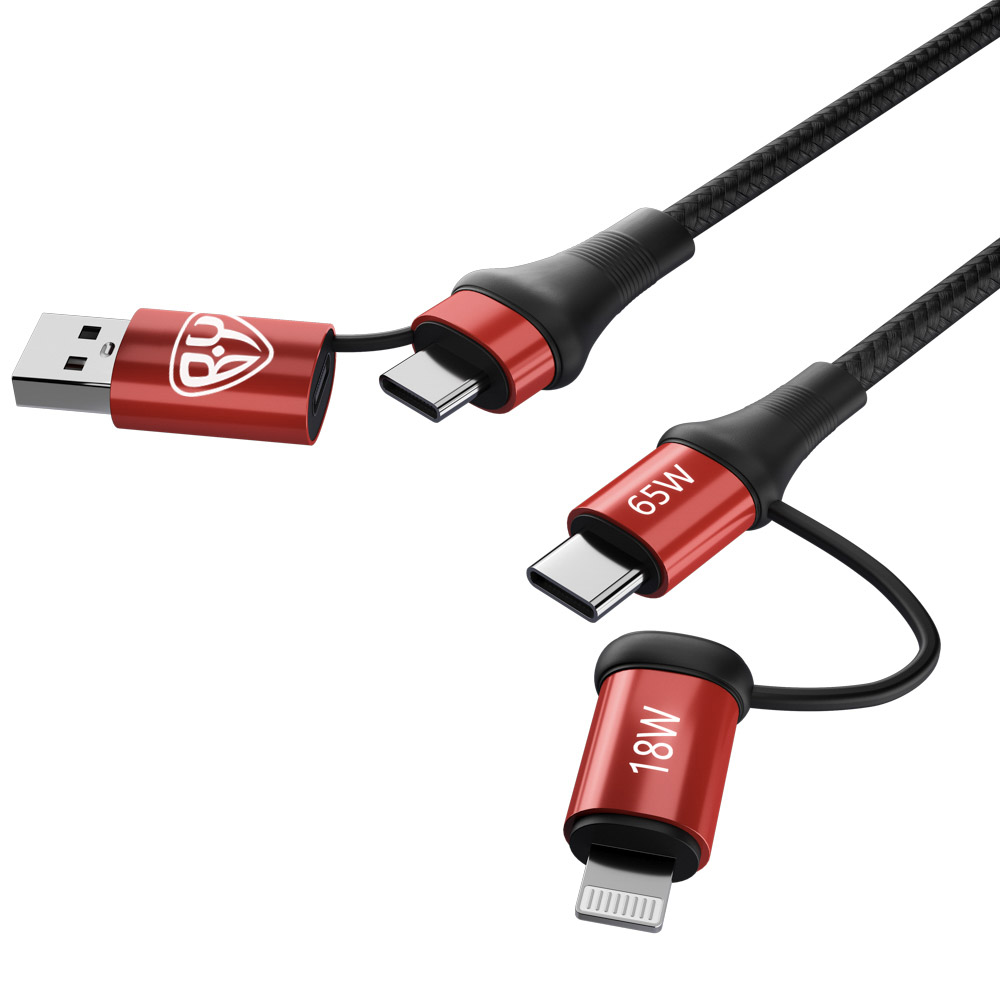 Кабель для зарядки Forza "4 в 1", USB/Type-C - Type-C / iP - #4