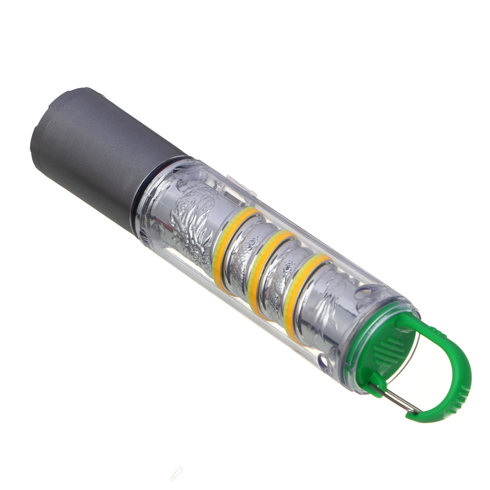 ЕРМАК Фонарь LED СОВ, 7 режимов, 1200 мАч, 175х34 мм, карабин, фокусировка, рассеиватель - #7