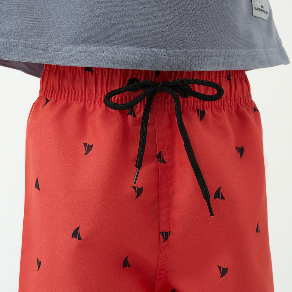 GALANTE Шорты купальные для мальчиков, 100% полиэстер, р. 98-104, цв.красный - #11