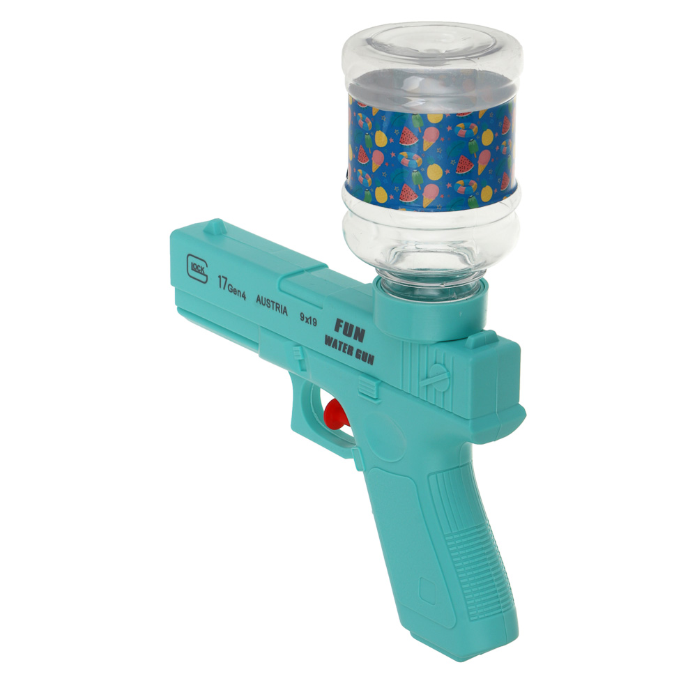 Водный пистолет механический с насадкой, ИГРОЛЕНД, 300мл, PP, PET - #9
