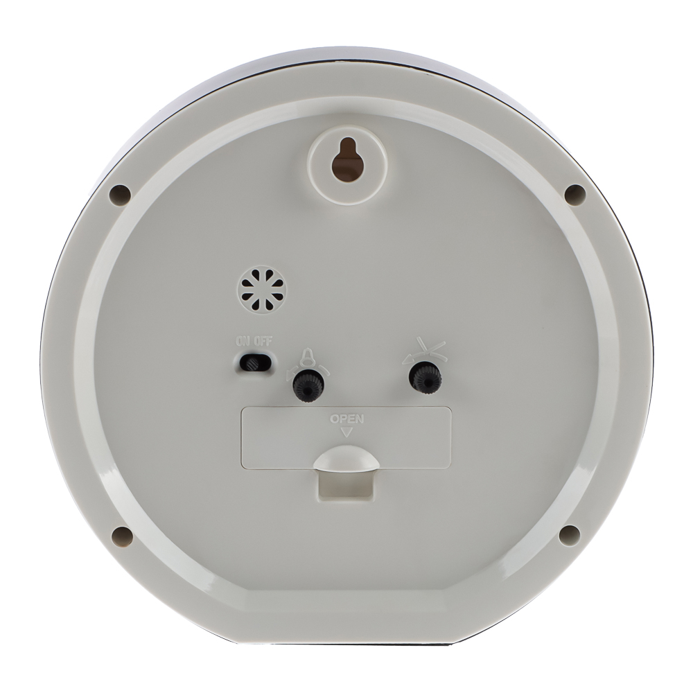 Будильник кварц d=15см, корпус черный "Классика", арт. В4-003 - #3