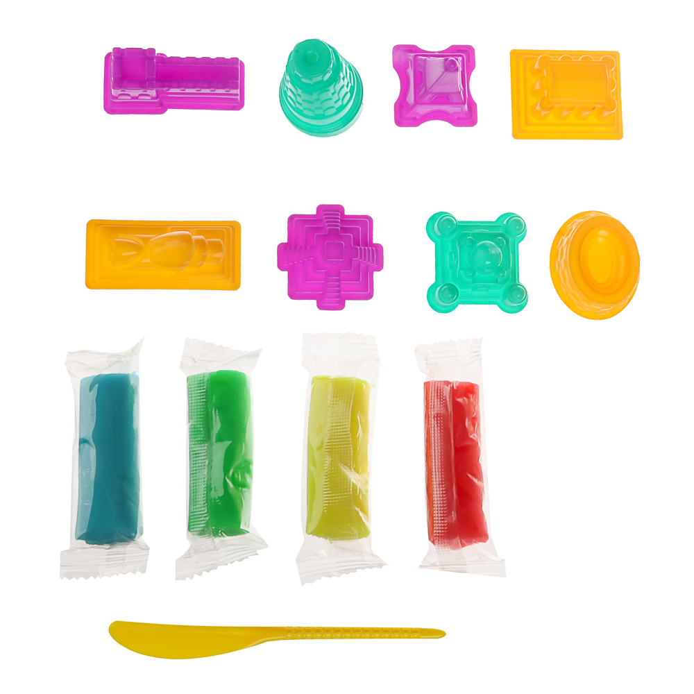 ХОББИХИТ Набор для лепки с формочками, полимер, ABS, 17х21х4см, 4 дизайна - #6
